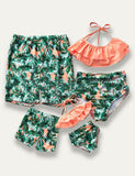 Family Matching Leaf Print Swimsuit - Bebehanna