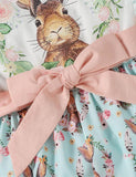 Bunny Print Ruffle Dress - Bebehanna