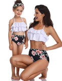 High Waist Ruffled Family Matching Swim Suit - Bebehanna