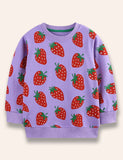 Strawberry Printed Sweatshirt