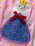 Queen Fancy Mouse Appliqué Dress