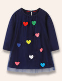 Multi Heart Tulle Dress