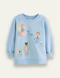 Cute Elf Printed Sweater