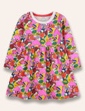 Cartoon Fruit Rainbow Printed Dress