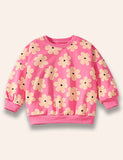 Flower Dotted Sweatshirt Set