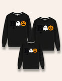 Halloween Smiley Pumpkin Boo Family Matching Sweatshirt