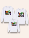 Halloween Candy Pumpkin Printed Family Matching Sweatshirt