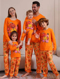 Halloween Cartoon Pumpkin Family Matching Pajamas