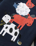 Farm Animal Printed Long Sleeve T-Shirt