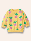 Radish Printed Sweatshirt Set