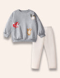 Forest Animal Friend Sweatshirt Set