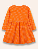 Country Life Truck Appliqué Dotted Dress