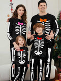 Halloween Skeleton Printed Family Matching Pajamas