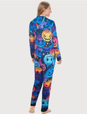 Halloween Multi Pumpkin Printed Family Matching Pajamas