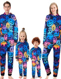 Halloween Multi Pumpkin Printed Family Matching Pajamas