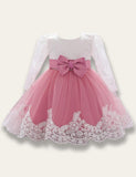 Baby Bow Lace Party Dress - Bebehanna
