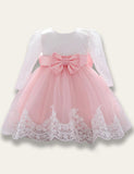 Baby Bow Lace Party Dress - Bebehanna