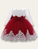 Baby Bow Lace Party Dress - Bebehanna