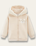 Bear Long Sleeve Fleece Coat - Bebehanna