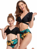 Bubble Sleeve Family Matching Swim Suit