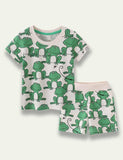 Cartoon Frog Printed Suit - Bebehanna