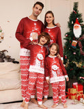 Pyjama assorti de famille de bonhomme de neige mignon de Noël