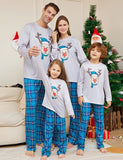 Passender Weihnachts-Elch-Familien-Pyjama