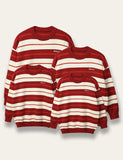 Christmas Red Stripes Family Matching Sweater - Bebehanna