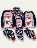 Christmas Snowman Printed Family Matching Pajamas