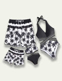 Coconut Tree Printed Family Matching Swim Suit - Bebehanna