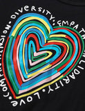 Colorful Heart Print T-shirt - Bebehanna