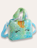 Colorful Plush Unicorn Shoulder Bag - Bebehanna