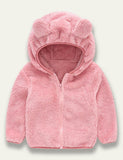 Cute Bear Plush Coat - Bebehanna