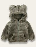 Cute Bear Thick Coat - Bebehanna