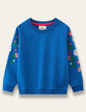 Blumengestickte Pullover