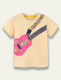 Floral Guitar Printed T-Shirt