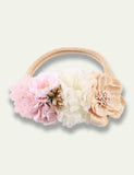 Floral Pearl Tulle Headband - Bebehanna
