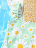 Flower Printed Sweet Swimsuit - Bebehanna