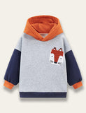 Fox Appliqué Fleece Sweater