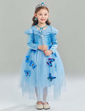 Frozen Elsa Princess Butterfly Mesh Dress - Bebehanna
