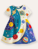 Fun Planet Appliqué Dress