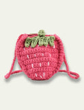 Knitted Strawberry Crossbody Bag - Bebehanna