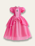 Mario Princess Peach Cute Party Dress - Bebehanna