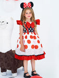 Minnie Mouse Polka Dot Party Dress - Bebehanna