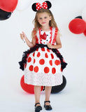 Minnie Mouse Polka Dot Party Dress - Bebehanna