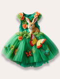 Easter Bunny&Butterfly Embroidery Tulle Dress - Bebehanna