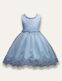 Pearl Princess Tulle Party Dress - Bebehanna
