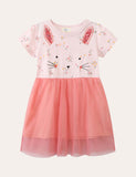 Rabbit Appliqué Tulle Dress - Bebehanna