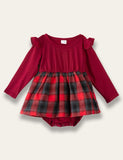 Red Plaid Family Matching Dress - Bebehanna