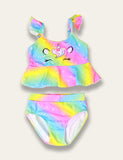 Ruffled Colorful Unicorn Swimsuit